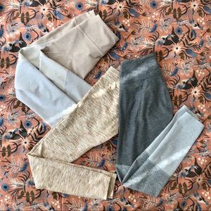 XS outdoor voices leggings 3pc bundle EUC